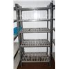 Image 1 : 5-TIER ADJUSTABLE PLASTIC SHELF 35.5" X 23.4" X 72