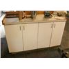 Image 1 : 5' WHITE CABINET W/ COUNTERTOP. 60" X 31" X 36"