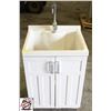 Image 1 : 24" X 20" X 10" LAUNDRY SINK W/ FAUCET