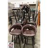 Image 1 : 14 BAR HEIGHT LEATHERETTE CHAIRS