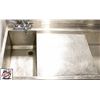 Image 3 : 70" BAR SINK W/ 2 WELLS AND FAUCETS