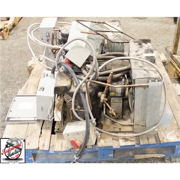 PALLET OF UNTESTED CONDESERS