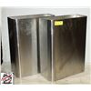 Image 1 : 2 S/S WALL MOUNT BINS 6" X 14" X 18"