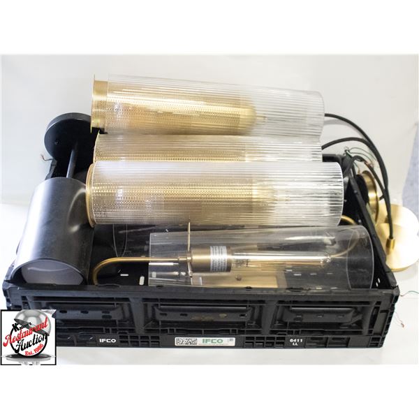 8 ASSORTED CEILING LIGHTS