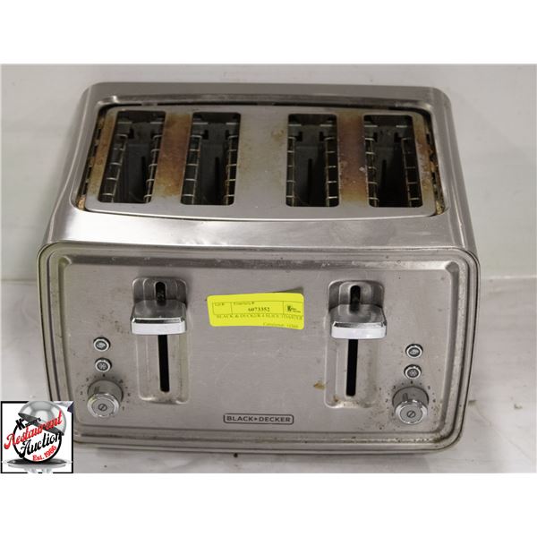 BLACK & DECKER 4 SLICE TOASTER