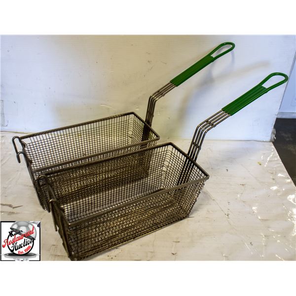 PAIR OF 12" DEEP FRYER BASKETS
