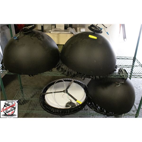 4 22" DIAMETER CEILING LIGHTS