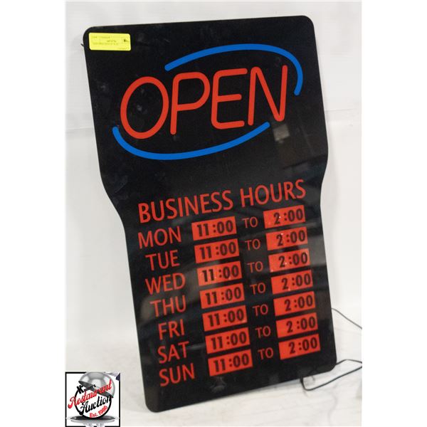 LED OPEN SIGN 24" X 16"