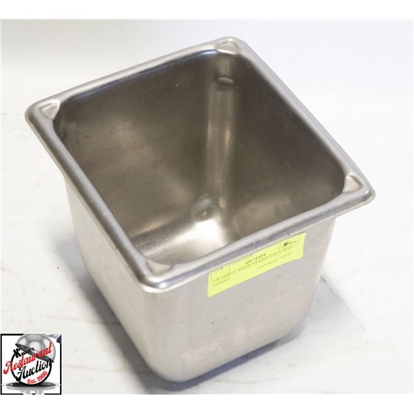 1/8 SIZE 6" DEEP STAINLESS STEEL INSERT