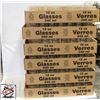 Image 1 : 12 OZ 340 ML WATER GLASSES 6 FLATS OF 42