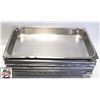 Image 1 : 13 - FULL SIZED 2.5" DEEP STAINLESS STEEL PANS
