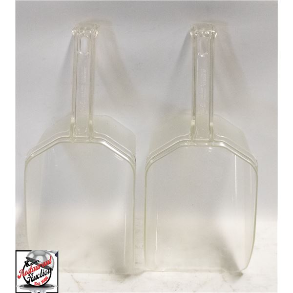 2 ACRYLIC ICE SCOOPS