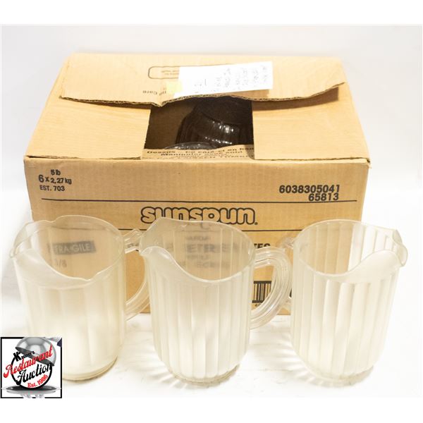 8 - 60 OZ ACRYLIC JUGS