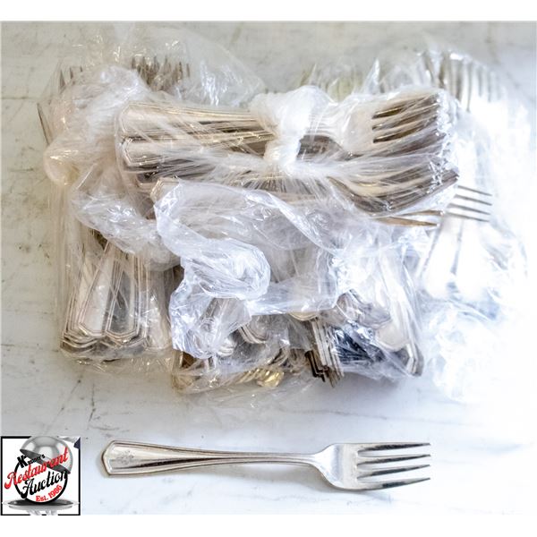 5 - 25 PK ( 125 TOTAL ) SILVER PLATED FORKS
