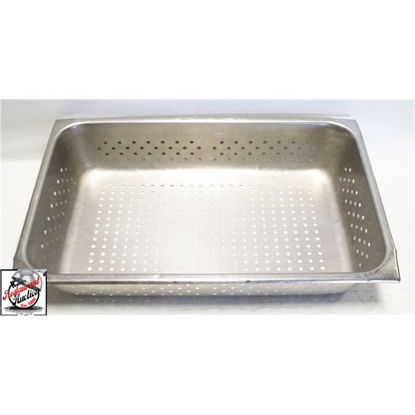 HALF SIZED 4" DEEP STAINLESS STEEL INSERT