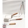 Image 1 : ASSORTED FLIPPERS, SCAPPERS, AND TONGS