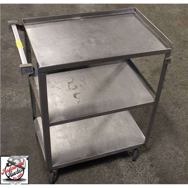 3 SHELF STAINLESS STEEL CART 16" X 24" X 32"