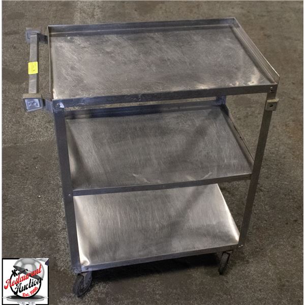 3 SHELF STAINLESS STEEL CART 16" X 24" X 32"