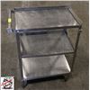 Image 1 : 3 SHELF STAINLESS STEEL CART 16" X 24" X 32"