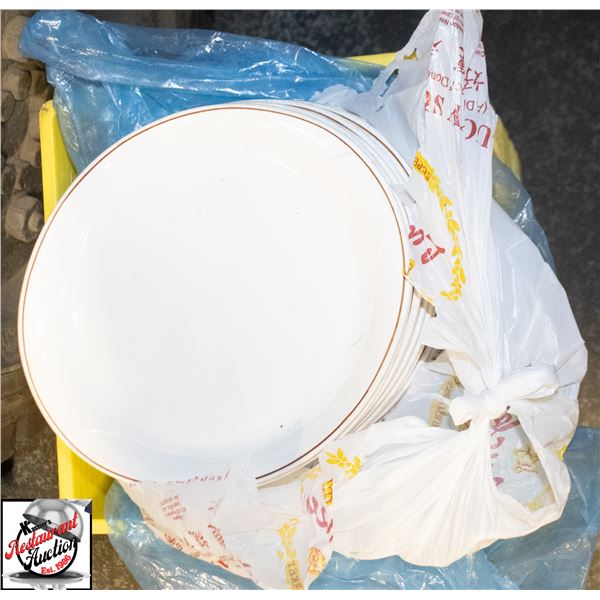 ASASORTED SPECKAL CERAMIC PLATES, INCLUDES