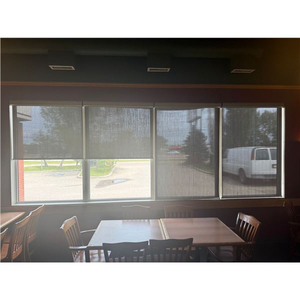 LOT OF13 ROLLING WINDOW BLINDS