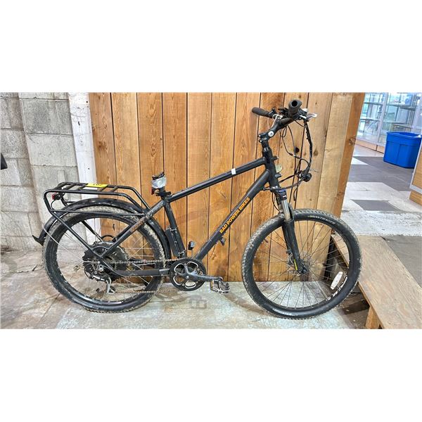 RAD POWER BIKES BLACK 7 SPEED E BIKE *NO CHARGER, NO KEY, MISSING 1 BATTERY, WORKING CONDITION