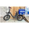 Image 2 : ET CYCLE F100 BLACK 7 SPEED FOLDING E BIKE WITH FRONT & REAR RACKS