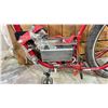 Image 4 : NIRVE RED CHOPPER STYLE E BIKE *NO KEY, NO CHARGER, WORKING CONDITION UNKNOWN, MISSING PARTS*
