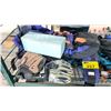 Image 2 : SHELF OF ASSORTED BACKPACKS, HEADLIGHTS, CHAIR & BASEBALL GLOVES ( 10 1/2" + 11 1/2" )