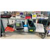 Image 1 : 2 HEAVY DUTY TARPS, PLANTER BOXES, FABRIC CONTAINERS, ORANGE SCREWS & OUTLAND LIVING CURVED
