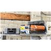 Image 1 : SENTRYSAFE DESK SAFE WITH KEY, SANUS 13"-39" TILTING TV WALL MOUNT & LEATHER CAR SEAT COVER