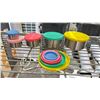 Image 2 : (6) HORIZON 5-PC STAINLESS STEEL FOOD CONTAINERS
