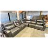 Image 1 : *TESTED WORKING* 6-PC LEATHER ELECTRIC RECLINING SECTIONAL SOFA WITH CUPHOLDERS & STORAGE