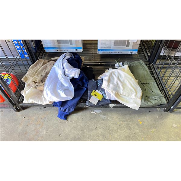 CLOTHING INCLUDING PANTS, RAINCOAT, SHIRTS & MORE