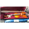Image 3 : VIOLIN IN A SOFT TRANSPORT CASE, BACKPACK & ALL POSITION UMBRELLA