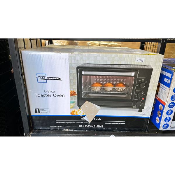 MAINSTAYS 6-SLICE TOASTER OVEN