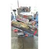 Image 2 : PALLET OF ASSORTED ITEMS INCLUDING; STORAGE BIN RACK, KAYAK, MICROWAVE & MORE (UNKNOWN WORKING