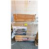 Image 1 : PALLET OF ASSORTED ITEMS INCLUDING; MAINSTAYS FUTON, FAN-FORCED CEILING MOUNT HEATER, RTA FURNITURE