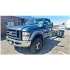 Image 1 : 2008 FORD F550 XL SUPER DUTY, 2DR CAB CHASSIS, BLUE, VIN 1FDAF56R48EA71122