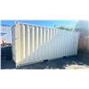 Image 2 : BEIGE 20' MAX CAPACITY 67,200 LBS SHIPPING CONTAINER WITH 1 FRONT DOUBLE DOOR &