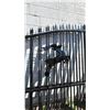 Image 2 : BLACK METAL DEER MOTIF DRIVEWAY GATE 90"H X 83"L