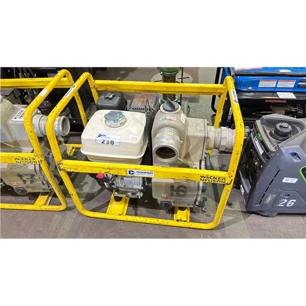 WACKER NEUSON TRASH PUMP WITH HONDA GX240 GAS POWERED ENGINE