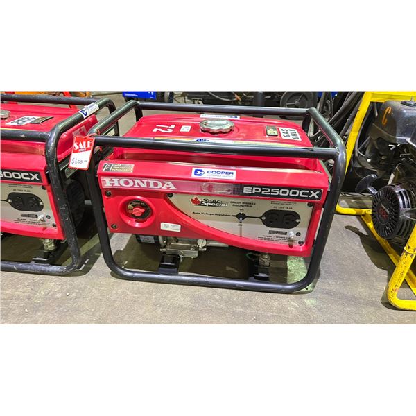 HONDA EP2500CX GAS POWERED GENERATOR