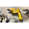 Image 4 : SHELF OF DEWALT ANGLE GRINDER, MAKITA CIRCULAR SAW, DEWALT 3/8" DRILL & OTHER TOOLS