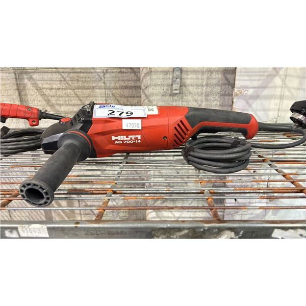 HILTI AG 700-14 ANGLE GRINDER - *NO BLADE*