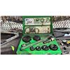 Image 3 : GREENLEE SLUG BUSTER KNOCKOUT PUNCH SET IN A HARD TRANSPORT CASE, CRIMPING TOOL, HAMMER, GREASE GUN