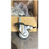 Image 3 : 5 BOXES OF SMALL CASTORS WITH LOCKS ( 4 CASTORS PER BOX )