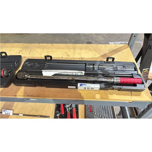 SNAP ON ELECTRONIC TORQUE ANGLE WRENCH IN A HARD TRANSPORT CASE