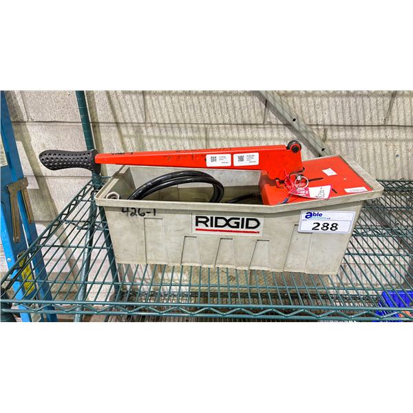 RIDGID 1450 PRESSURE TEST PUMP