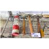 Image 4 : SHELF OF ASSORTED HAND TOOLS - INCLUDES A MULTIPURPOSE FIRE EXTINGUISHER